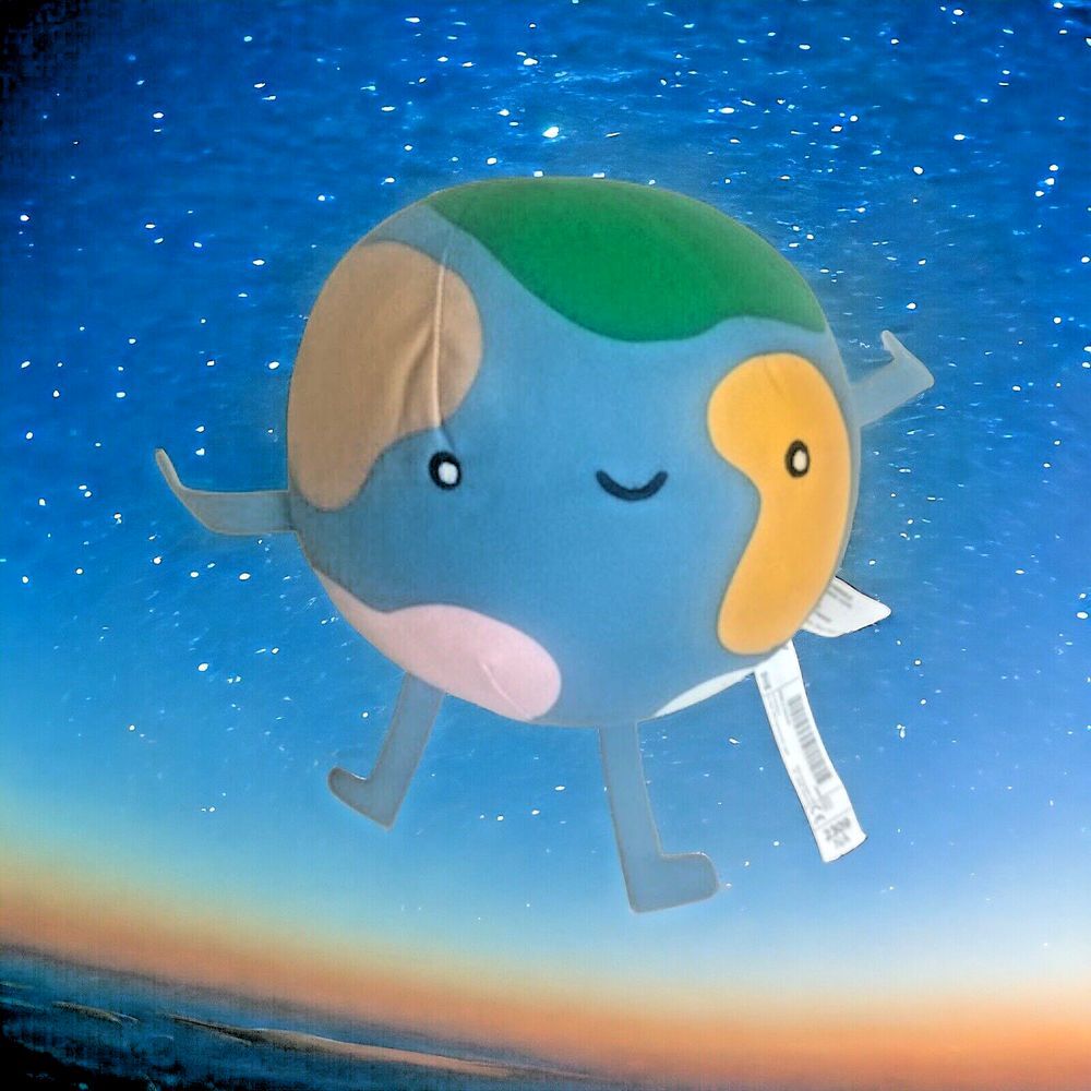 IKEA AFTONSPARV Collection Kids Soft Toy Earth Ball - Multicolor 7 ¾ " - Picture 6 of 7